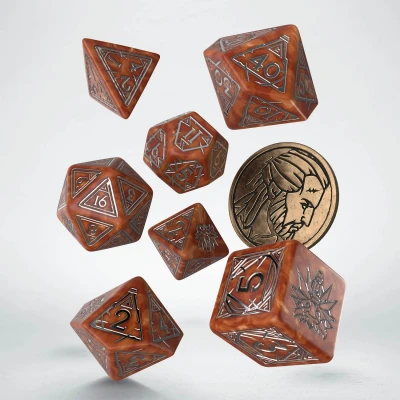 Afbeelding van The Witcher Polydice set Geralt Monster Slayer