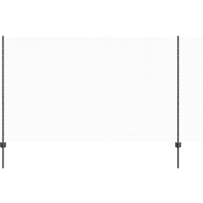 Afbeelding van vidaXL Hekpalen 22 stuks U kanaal grijs 140 cm staal, Hexagonaal hek 1,4x25 m staal
