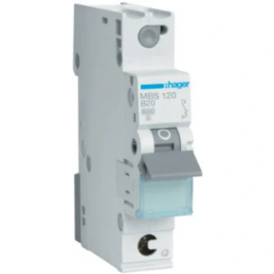 Afbeelding van Hager MBS120 Zekeringautomaat 1 fasig 20 A 230 V, 400 V