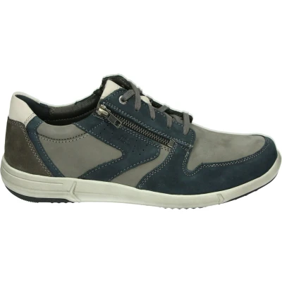 Afbeelding van Josef Seibel Sportieve veterschoenen, Heren, Maat: 40, Asphalt multi Leer