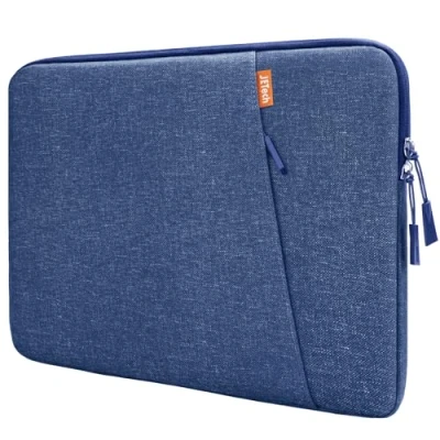 Afbeelding van JETech Laptop Sleeve Hoes voor 13,3 Inch MacBook Air/Pro, 14 Pro 2021 M1, 13 13,6 Notebook, Case Bag Waterdichte Beschermhoes Schokbestendig (Kobalt Blauw)