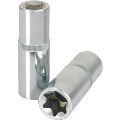 Afbeelding van KS Tools 918.2401 1/4&quot; CHROMEplus Dopsleutel Torx E, lang, E4
