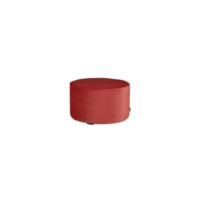 Afbeelding van Woood Sara poef laag fluweel raspberry
