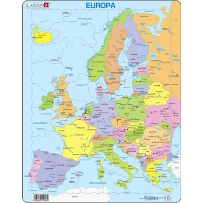 Afbeelding van Larsen Legpuzzel Maxi Europa Junior Karton 28 Stukjes