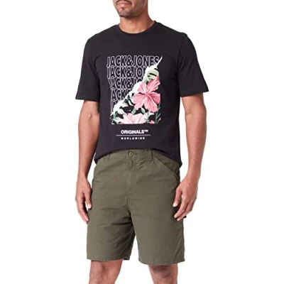 Afbeelding van Jack &amp; Jones Jpstkarl Worker Shorts, Heren, Maat: Medium, Forest night