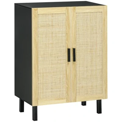 Afbeelding van HOMCOM Dressoir Spaanplaat 73x41x102cm Zwart