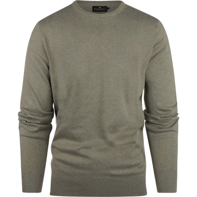Afbeelding van Steppin&#039; Out Trui Cashmere Olijfgroen Maat 3XL Heren Pullovers