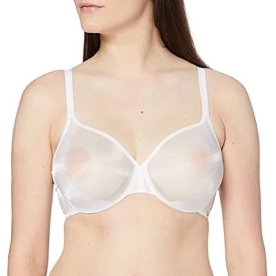 Afbeelding van Gossard Glossies Sheer Beha voor dames, wit wit, 80C