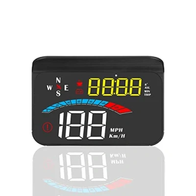 Afbeelding van Hoofd omhoog Display Auto, 3.5 Inch HUD GPS iKiKin Auto voor Alle Auto&#039;s en Vrachtwagens Voorruit LED Projector Reflecterende Film Geografische Positionering Systeem Tachometer