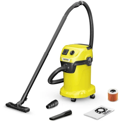 Afbeelding van Nat en droogzuiger KARCHER WD 3 P V 19/4/20 Polypropyleen tank 19 L 1000W (draagbaar stopcontact)