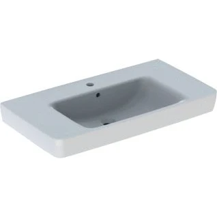 Afbeelding van Geberit renova plan wastafel zonder kraangat overloop 90x48x18 5cm wit 501705001 501 705 00 1