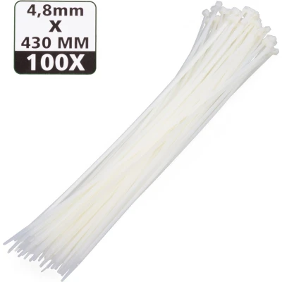Afbeelding van Hofftech Tie Ribs 4.8 x 430 mm Wit 100 stuks