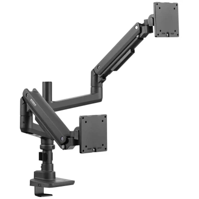 Afbeelding van SpeaKa Professional SP MM 980 Monitorbeugel 2 voudig 43,2 cm (17) 124,5 (49) Zwart In hoogte verstelbaar, Kantelbaar en zwenkbaar