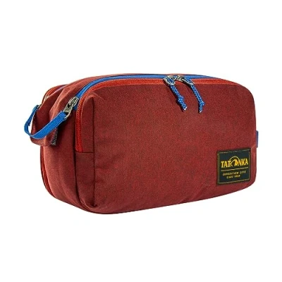 Afbeelding van Tatonka Toilettas Cosmetic Double Zip Pouch (6L) grote waszak met dubbele ritssluiting en meerdere vakken 17 x 27 13 cm (tango rood)