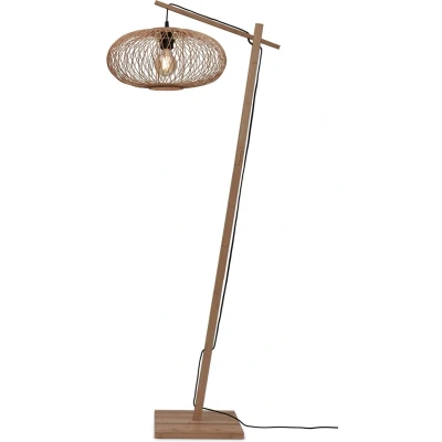 Afbeelding van Good&amp;Mojo Vloerlamp Cango Bamboe Ellips Small Naturel 62x40x150cm