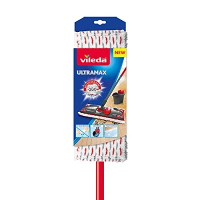 Afbeelding van Vileda ultramax Platte MOP met telescopische pool Schone vloeren droge handen