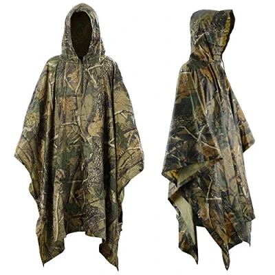 Afbeelding van Regen Poncho, Infreecs Wasserdichter Regenponcho Jagd Camping, Rad One size,