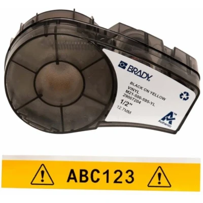 Afbeelding van Brady labeltape 12mm geel 6 4m b439 142799