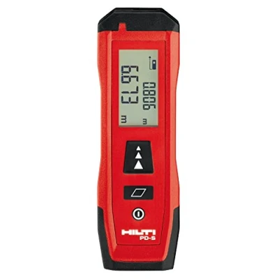 Afbeelding van Hilti 2190182 PD S afstand lasermeter (tot 60 m, compact ontwerp, om afstanden en gebieden met scherm te meten voor donkere omgevingen intuïtief toetsenbord geheugen. Case)