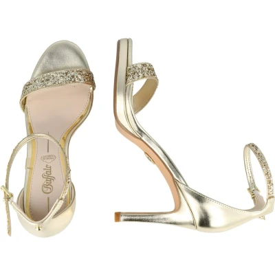 Afbeelding van Buffalo Monroe 2 Sandalen met hoge hak, Dames, Maat: 41, Gold Hoogwaardig imitatieleer