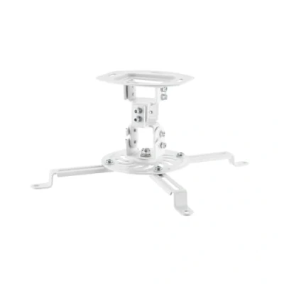 Afbeelding van Hama Beamer plafondbeugel, 360 draaibaar, kantelbaar (beamerhouder voor plafonds en schuin, universeel beamers, projectoren tot 13,5 kg, ideaal thuisbioscoop, incl. montagemateriaal) wit
