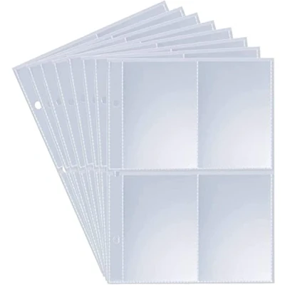 Afbeelding van JoyHood 400 Pockets Trading Card hoezen compatibel met TCG kaarten Transparante Game Houderset Kaartalbumpagina&#039;s, 50 pagina&#039;s [4 Slot]