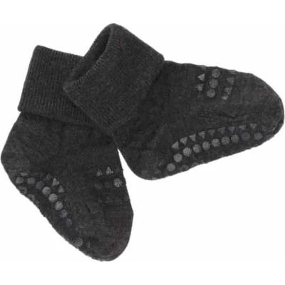 Afbeelding van GoBabyGo Wollen Sokken Dark Grey Melange 6 12 maanden