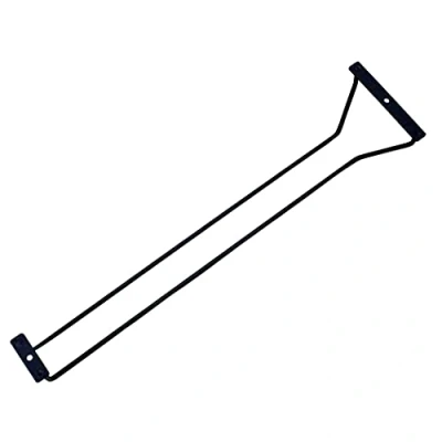 Afbeelding van Abcsea 1 stuk wijnglazen rek onder kast, glasglasrek zwart, wijnglashouder, beker wijnrek met schroeven, 45 cm rij