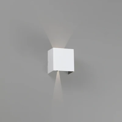 Afbeelding van Faro Lighting Olan Outdoor LED Up Down Wandlamp Wit 6W 3000K IP54