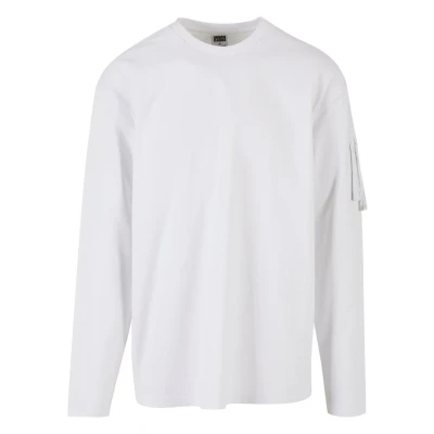 Afbeelding van Urban Classics Sleeve Pocket Longsleeve, Heren, Maat: Small, White