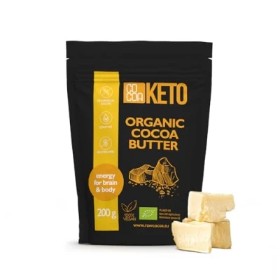 Afbeelding van CO COA Biologische Rauw Cacaoboter Natuurlijke Cacao Boter van Ongerookte Edelcacaobonen Veganistisch, Glutenvrij, Zonder Toegevoegde Suiker, GGO, Palmolie en Conserveringsmiddelen