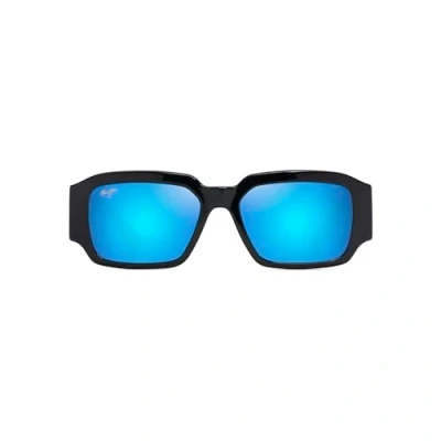 Afbeelding van Maui Jim Unisex Zonnebril, Maat: One Size, Black/blue