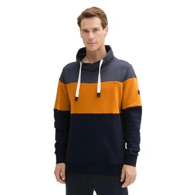 Afbeelding van TOM Tailor Sweater, Heren, Maat: XXL, Sky captain blue white melange