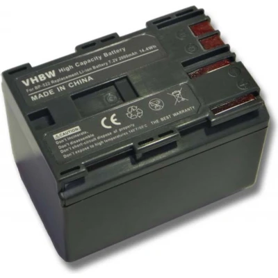 Afbeelding van Camera accu compatibel met Canon BP 522 / 2000 mAh