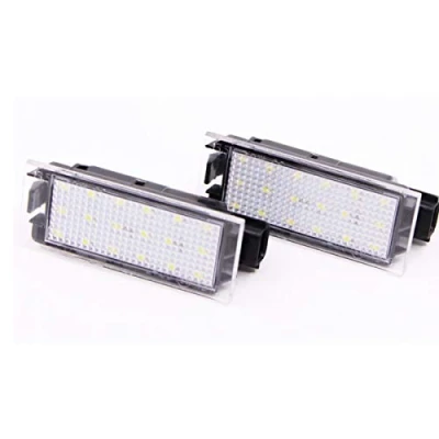 Afbeelding van FOLGEMIR TOP LED kentekenplaatverlichting, kentekenplaatjes 6000K wit, CE, foutvrij voor Megane/Clio/Kadjar/Laguna/Trafic/Twingo/Citan/Smart 453 + Brabus