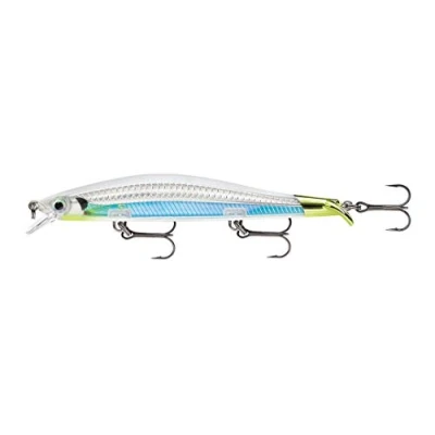 Afbeelding van Rapala Unisex&#039;s RPS12AS, RipStop Lokken, Maat 12, 4 3/4&quot; lengte, 4&#039; 5&#039; diepte, 1/2oz, 3 #5 haken, Albino Shiner, Per 1, Multi, One