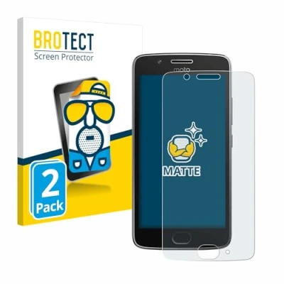 Afbeelding van BROTECT (2 Stuks) Antireflecterende Beschermfolie voor Motorola Moto G5 Anti Glare Screen Protector, Mat, Ontspiegelend
