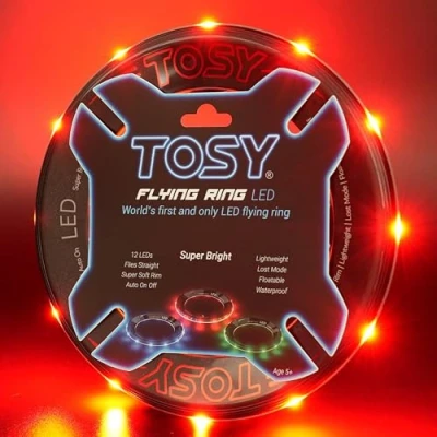 Afbeelding van TOSY Flying Ring 16 miljoen kleuren RGB of 12 LED, superhelder, verloren modus, automatisch oplichtend, veilig, waterdicht, lichtgewicht frisbee, verjaardags en kerstcadeau voor jongen/meisje/kind