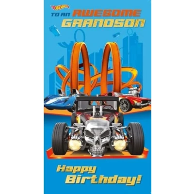 Afbeelding van Hot Wheels Kleinzoon Verjaardagskaart