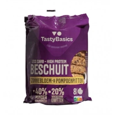 Afbeelding van TastyBasics Beschuit zonnebloem en pompoenpitten