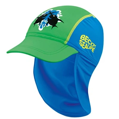 Afbeelding van Beco Sealife Zonnepet kinderen Zonnepetje kind Blauw/Groen 2 6 jr