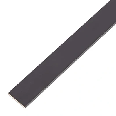 Afbeelding van Alberts Platte Stang Aluminium Zwart 20x2mm 1m