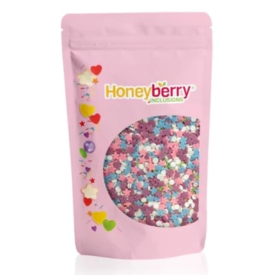 Afbeelding van Natuurlijke Eetbare Kleurrijke Strooisels 200g Cakedecoratie en Suikerstrooisels Perfect voor Bakken, Taarten, Cupcakes, Koekjes Desserts Geproduceerd in de EU (Party Mix)