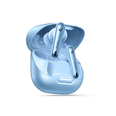 Afbeelding van soundcore by Anker Liberty 4 NC draadloze oordopjes met ruisonderdrukking, 98,5% adaptieve ruisonderdrukking voor oren en omgeving (lichtblauw) (gereviseerd)