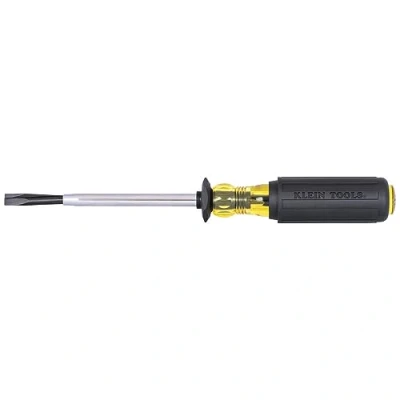 Afbeelding van Klein Tools 6026K Schroevendraaier met sleuf, 5/16 Inch Split Blade Flat Head Driver, Positieve grijpactie, Kussen Grip Handvat