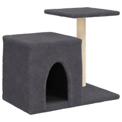 Afbeelding van VidaXL Kattenmeubel met sisal krabpalen 50,5 cm donkergrijs