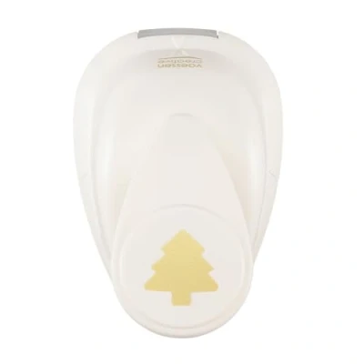 Afbeelding van Vaessen Creative Knutselpapier Punch dennenboom 1,4 x 1,5 cm cirkelsnijder voor knutselen en kaarten maken