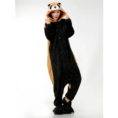 Afbeelding van Wasbeer Onesie Verkleedkleding Volwassenen &amp; Kinderen S (145 159 cm)