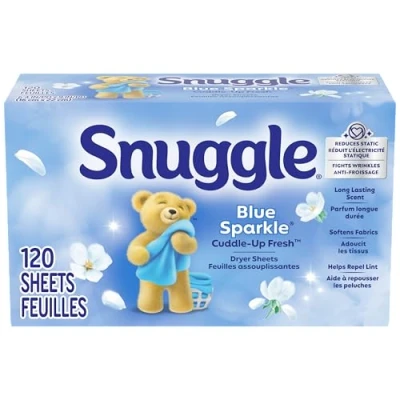 Afbeelding van Snuggle Blauwe Sparkle Wasverzachter Droger Lakens, 120 Count