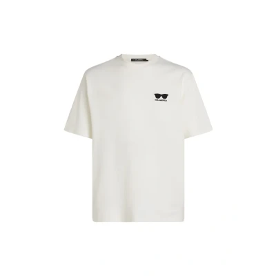 Afbeelding van KARL Lagerfeld Tshirt print, Heren, Maat: Large, Cannoli cream